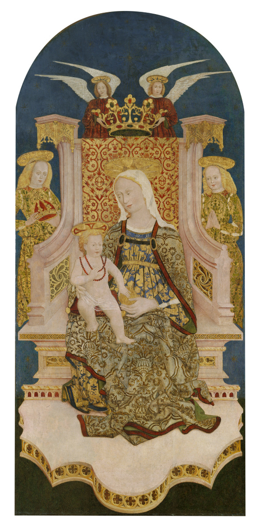 Madonna and Christ Child Enthroned with Angels