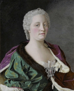 Maria Theresia van Oostenrijk (1717-80), aartshertogin van Oostenrijk, koningin van Hongarije en Bohemen, en Rooms-Duits keizerin by Jean-Etienne Liotard