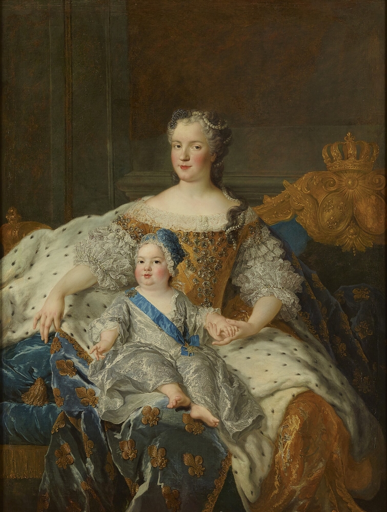 Marie Leszczyńska, reine de France (1703-1768) et le Dauphin Louis (1729-1765)