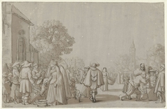 Marktscène by Jan van de Velde II