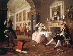 Marriage à-la-mode: 2. The Tête à Tête by William Hogarth