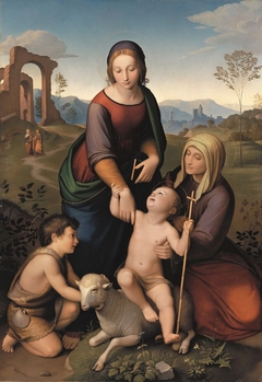 Mary and Elizabeth with Jesus and John the Baptist by Johann Friedrich Overbeck