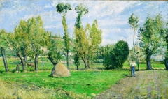 Meadows at Le Valhermeil, Auvers-sur-Oise by Camille Pissarro