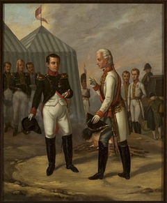 Napoleon and Francis II after the Battle of Austerlitz by Aleksander Stankiewicz