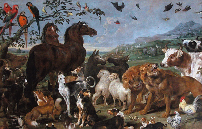 Noah's Ark; (Entry of the Animals into Noah’s Ark)