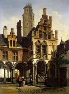 Old House of Marguerite of Austria in Malines by François Stroobant