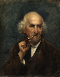 Old Man with Pipe by Ottilie Roederstein