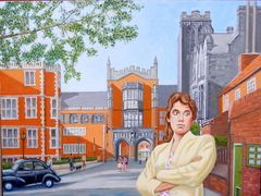 ‘Pauline at King’s College  circa 1958', (2012). Oil on linen. 3 x 4 feet