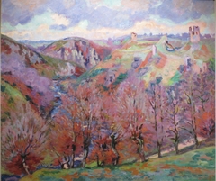 Paysage aux ruines by Armand Guillaumin