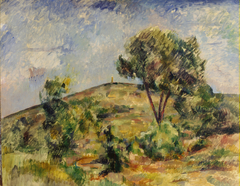 Paysage près d'Aix avec la tour de César (Landscape near Aix with the Tour de César) by Paul Cézanne