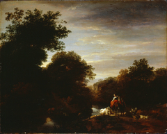Peasants at a Ford by Nicolaes Pieterszoon Berchem