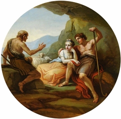 Philetus explaining Love to Daphnis and Chloe by Antonio Zucchi