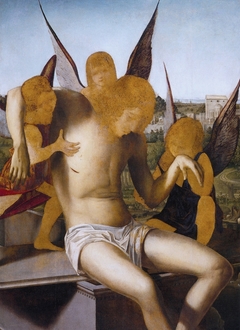 Pietà with three angels