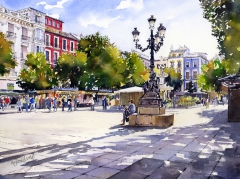 Plaza Bib Rambla, Granada by Margaret Merry