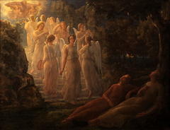 Poem of the Soul - The golden stairs by Louis Janmot
