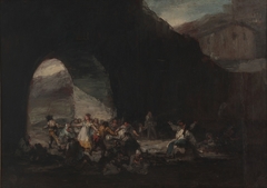 Popular Party Under a Bridge or Popular Dance by Francisco de Goya