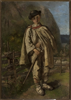 Portrait of a Highlander boy by Antoni Gramatyka