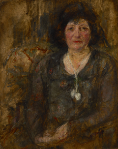 Portrait of a Lady with a Necklace by Olga Boznańska