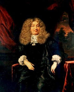 Portrait of a man in a wig by Nicolaes Maes
