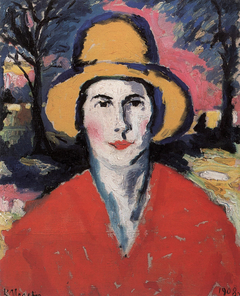Portrait of a Woman with a Yellow Hat by Kazimir Malevich
