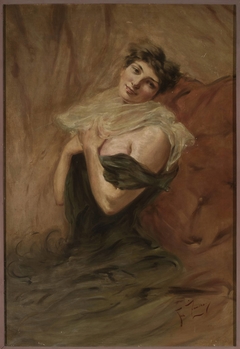 Portrait of a young woman by Franciszek Żmurko