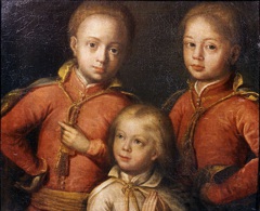 Portrait of Aleksander, Konstanty and Jan sons of John III Sobieski. by Unknown Artist