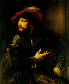 Portrait of an Officer in a Red Beret by Willem Drost