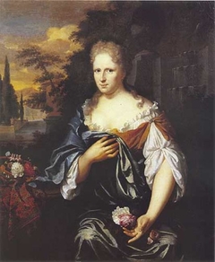 Portrait of Anna Maria de Moens (1678-1726), 1711 by Krzysztof Lubieniecki