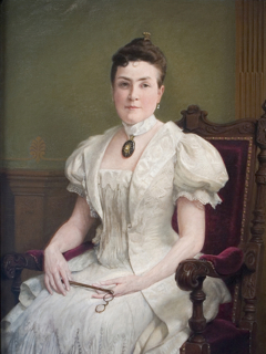 Portrait of Annmary Brown Hawkins (1837-1903) by Seymour Joseph Guy