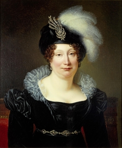 Portrait of Helena Margaret of Dielen (1774-1841)?, wife of Otto Romondt by Alexandre-Jean Dubois-Drahonet