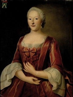 Portrait of Johanna Magdalena de Mey (1719-1783) by Pierre Frédéric de la Croix