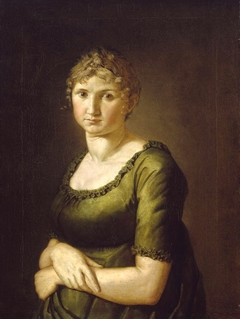 Portrait of Pauline in green dress