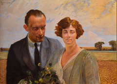 Portrait of Rafał Malczewski with his wife by Jacek Malczewski