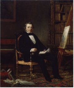 Portrait of Samuel Lover (1797-1868), Author and Artist by James Harwood
