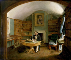 Portrait of Thomas Moore in his Study at Sloperton Cottage by Unknown Artist