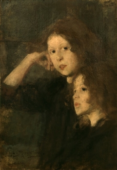 Portrait of two girls by Olga Boznańska