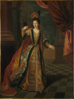 Portrait présumé de Mademoiselle de Nantes (Louise-Françoise de Bourbon, 1673-1743), en costume de bal