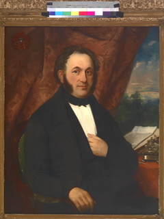 Portret van burgemeester N. IJzendoorn. by Petrus Theodorus van Wijngaerdt