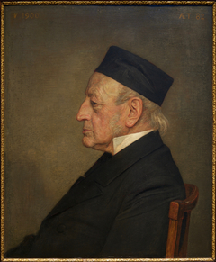 Portret van Gerardus Huibertus Veth, vader van de kunstenaar by Jan Veth