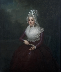 Portret van Johanna Henrietta Antonia Strick van Linschoten (1769-1837), echtgenote van David Johan Martens by Christiaan van Geelen