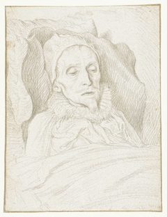 Portret van Prins Maurits op zijn sterfbed