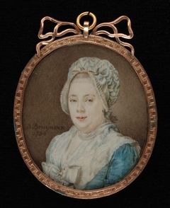 Portretminiatuur van Amelia Maria Edle Goll van Franckenstein-Diepen by Daniël Bruyninx