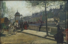 Quay of Paris by Gotthardt Kuehl