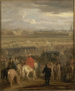 Reddition de la citadelle de Cambrai, 18 avril 1677 by Adam Frans van der Meulen
