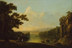River Scene with Ruins