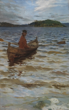 Rowing to the Shore by Akseli Gallen-Kallela