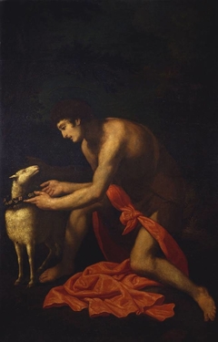 Saint John the Baptist Wreathing a Lamb by Giovanni Baglione