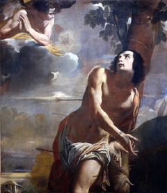 Saint Sebastian and the Angel by Carlo Bononi