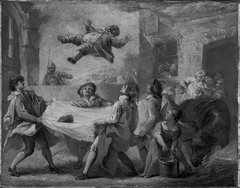 Sancho Panza Being Tossed in a Blanket by Pierre Charles Trémolières