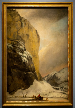 Second Staubbach Falls during the Winter by Caspar Wolf